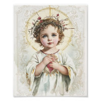 Sacred Heart Child Jesus Vintage Religious 