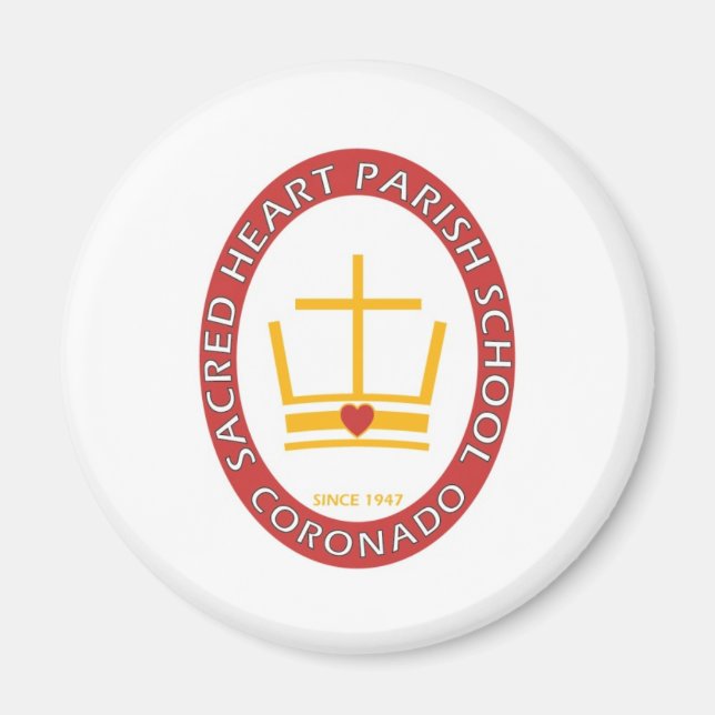Sacred Heart Coronado Logo Magnet (Front)