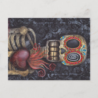Sacred Heart Day of the Dead Postcard