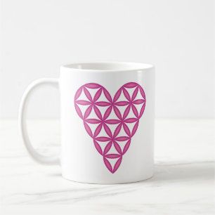 Sacred Heart - Heart of life, 3D/Purple 01. Coffee Mug