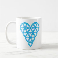 Sacred Heart - Heart of life, 3D/SkyBlue.