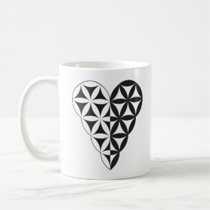 Sacred Heart - Heart of life, Dual-Wh/Bl.  Coffee Mug