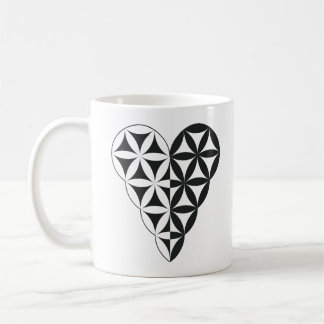 Sacred Heart - Heart of life, Dual-Wh/Bl. Coffee Mug