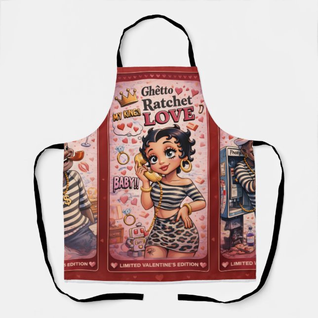 Sacred Heart Inspired Devotional Art Apron – Vinta (Front)