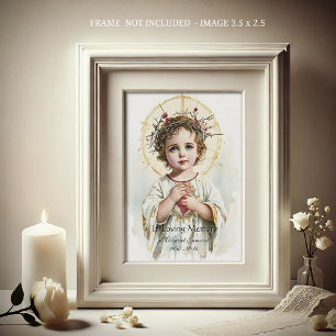 Sacred Heart Jesus Catholic Funeral Holy Card -