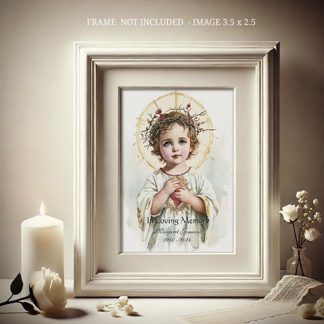 Sacred Heart Jesus Catholic Funeral Holy Card - (Creator Uploaded)