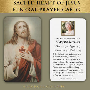 Sacred Heart Jesus Catholic Funeral Memorial