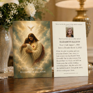 Sacred Heart Jesus Catholic Funeral Memorial Holy