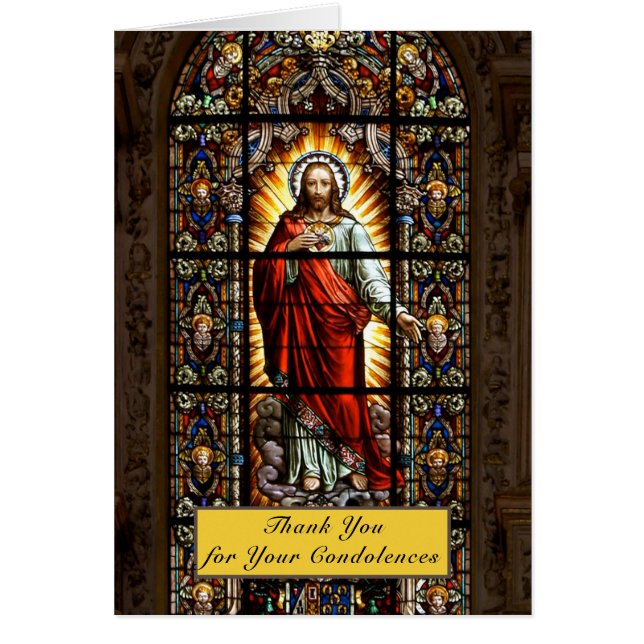 Sacred Heart Jesus Catholic   Funeral Prayer (Front)