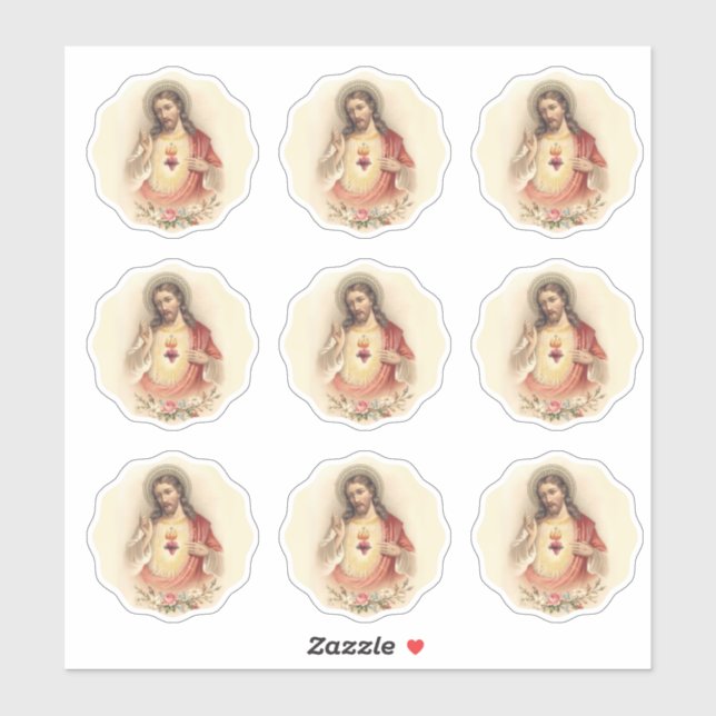 Sacred Heart Jesus Religious Divine Mercy Vinyl (Sheet)