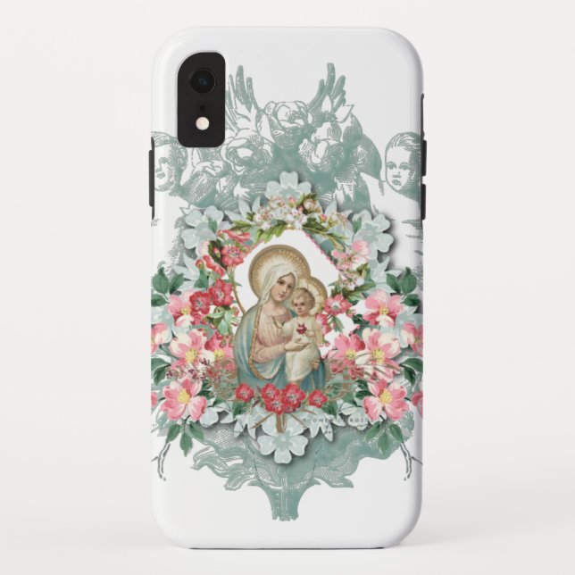 Sacred Heart Jesus Virgin Mary Religious   Case-Mate iPhone Case (Back)
