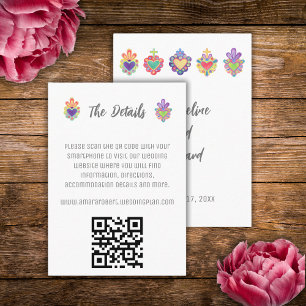 SACRED HEART, MEXICAN HEART ENCLOSURE CARD