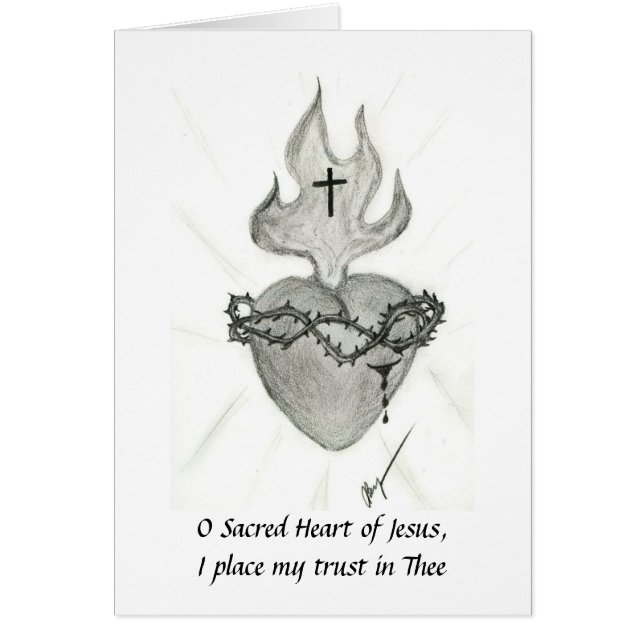 Sacred Heart, O Sacred Heart of Jesus,I place m... (Front)