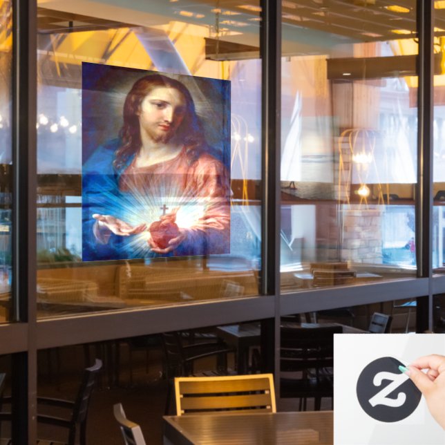 Sacred Heart of Jesus (Restaurant Window)