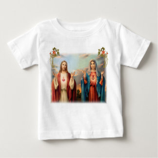Sacred Heart of Jesus and Immaculate Heart of Mary Baby T-Shirt