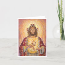 Sacred Heart of Jesus, Art, Notecard