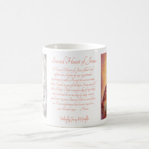 Sacred Heart of Jesus, Art, Prayer, Mug
