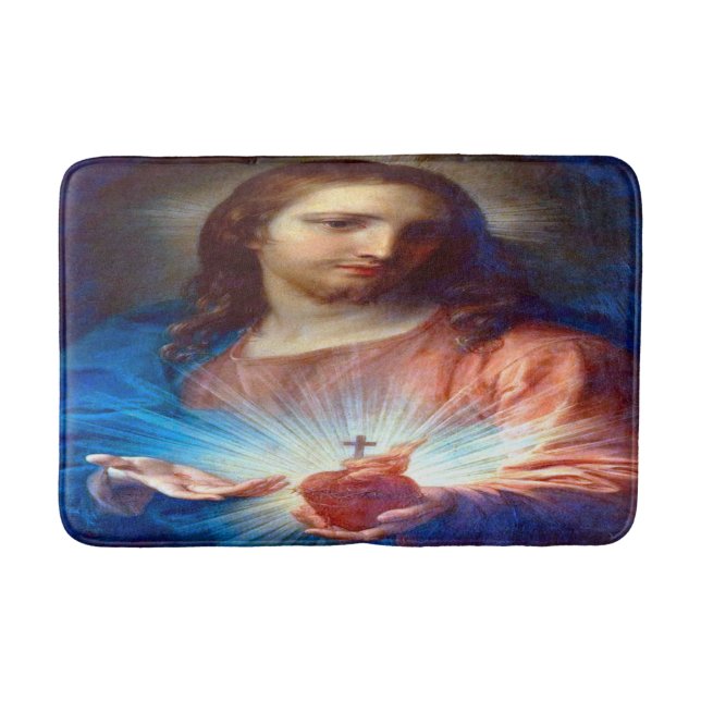 Sacred Heart of Jesus Bath Mat (Front)