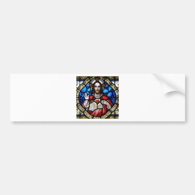 SACRED HEART OF JESUS BUMPER STICKER (Front)