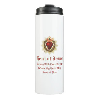 Sacred Heart of Jesus Catholic Thermal Tumber Thermal Tumbler