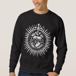 Sacred Heart of Jesus Catholic Traditional Latin M Sweatshirt