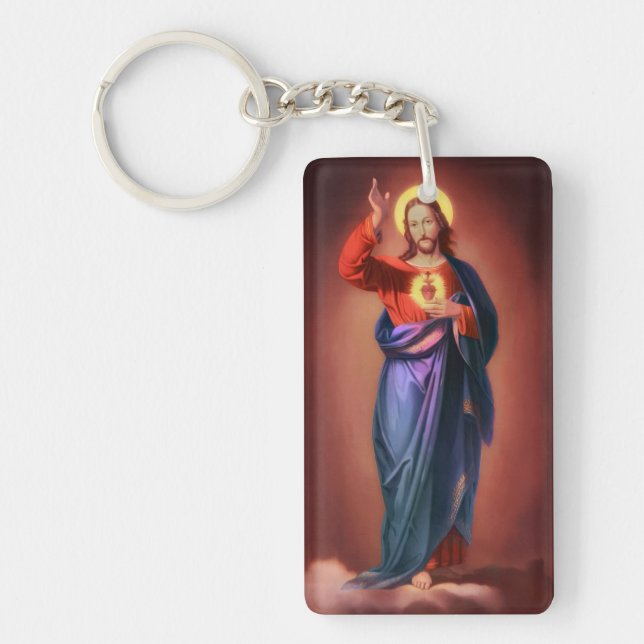 Sacred Heart of Jesus Christ Key Ring (Front)