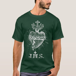 Sacred Heart of Jesus Christ Vintage Catholic T-Shirt