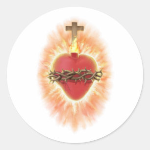 Sacred Heart of Jesus Classic Round Sticker