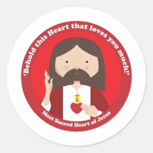 Sacred Heart of Jesus Classic Round Sticker