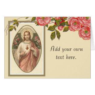 Sacred Heart of Jesus Floral Border