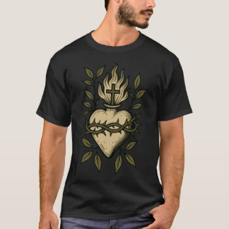 Sacred Heart of Jesus friends retro T-Shirt