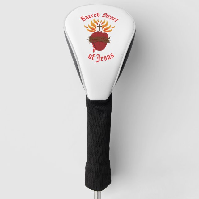 Sacred Heart of Jesus Golf Head Cover (Front)