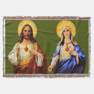 Sacred Heart of Jesus & Immaculate Heart Blanket
