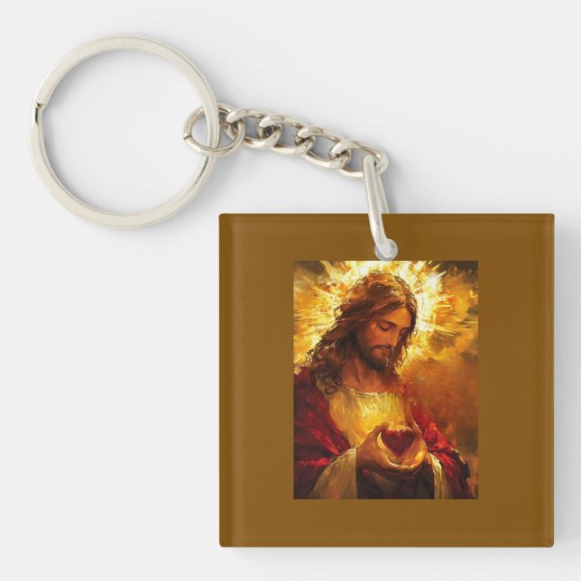 Sacred Heart of Jesus  Key Ring (Front)