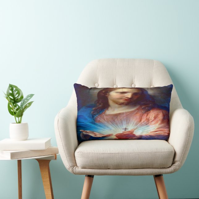 Sacred Heart of Jesus Lumbar Cushion (Chair)