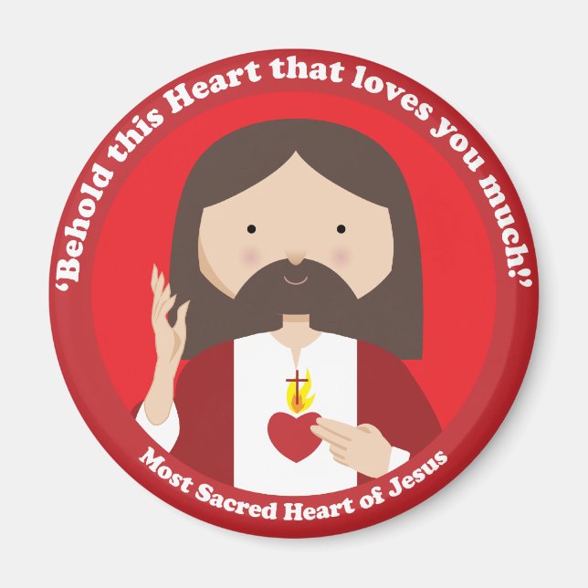 Sacred Heart of Jesus Magnet (Front)