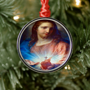 Sacred Heart of Jesus Metal Ornament