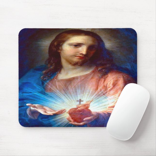 Sacred Heart of Jesus Mouse Pad (With Mouse)