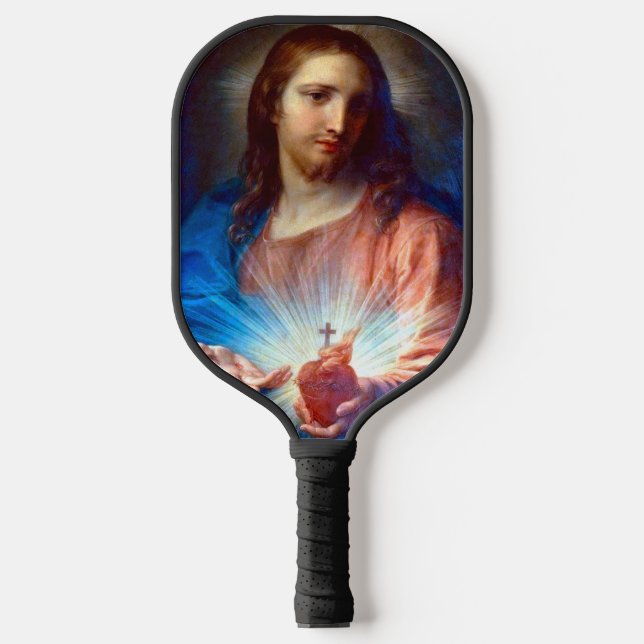 Sacred Heart of Jesus Pickleball Paddle (Front)