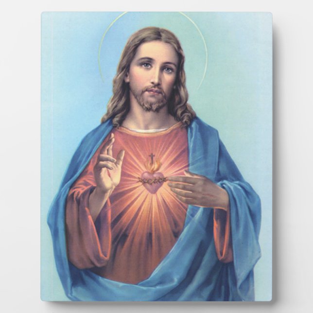 Sacred Heart Of Jesus Plaque (Front)