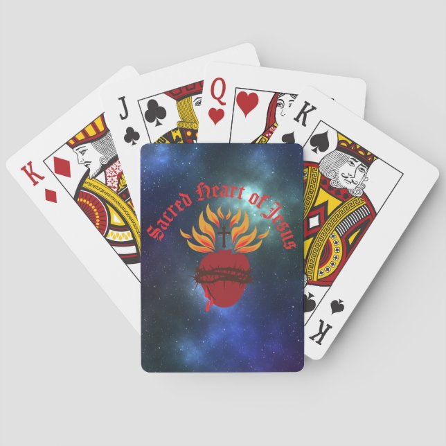 Sacred Heart of Jesus Playing Cards (Back)