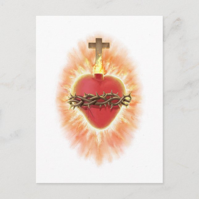 Sacred Heart of Jesus Postcard (Front)