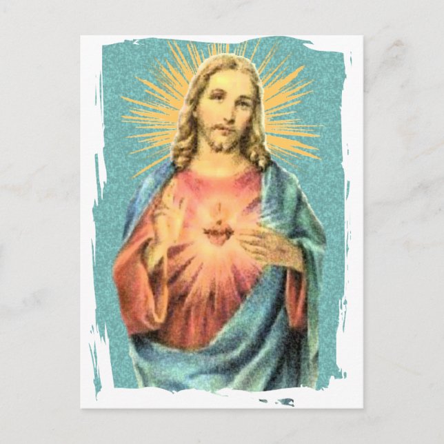 Sacred Heart of Jesus Postcard (Front)