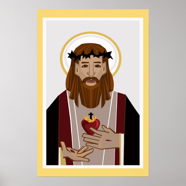Sacred Heart of Jesus Poster (Front)