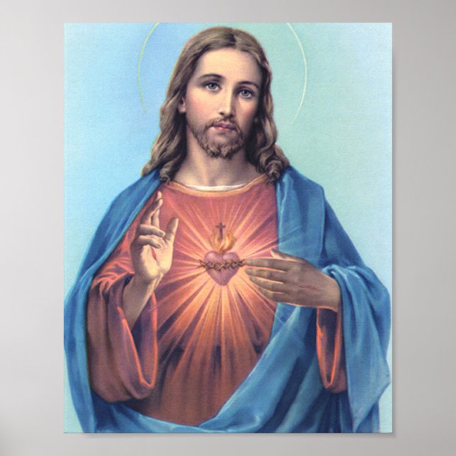 Sacred Heart Of Jesus Poster (Front)
