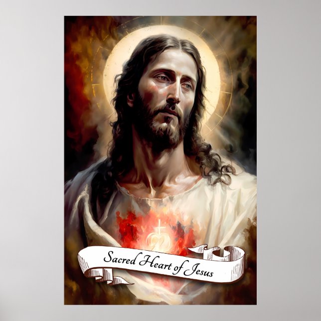 Sacred Heart of Jesus Poster (Front)