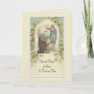Sacred Heart of Jesus Promises St. Margaret Mary Card