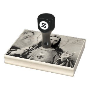 Sacred Heart of Jesus Rubber Stamp