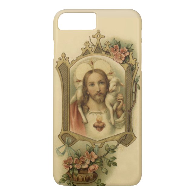 Sacred Heart of Jesus Traditional Catholic Case-Mate iPhone Case (Back)