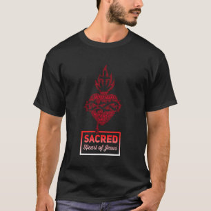 Sacred Heart Of Jesus Traditional Catholic T-Shirt